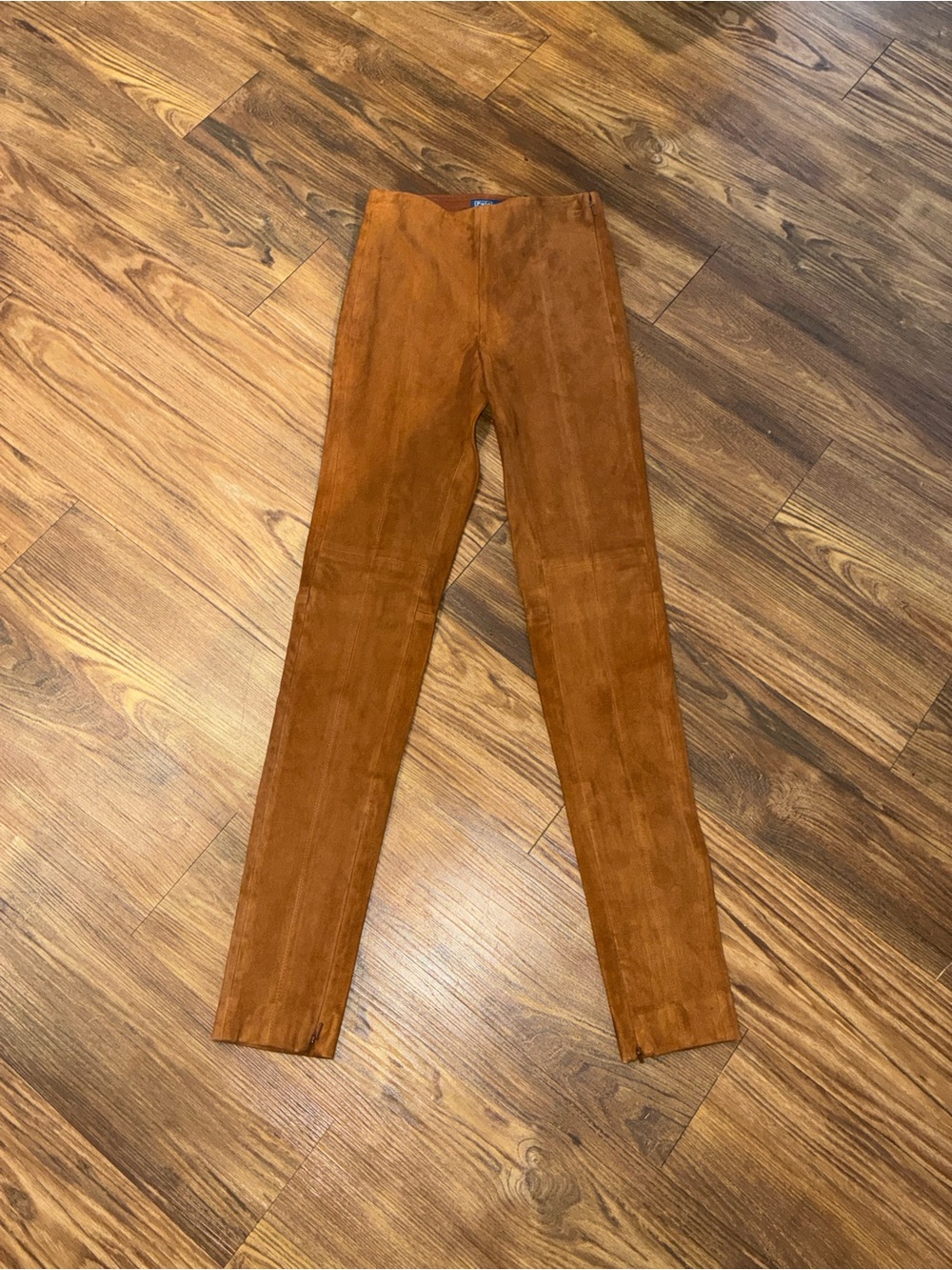 Polo Ralph Lauren Lambskin Suede Brown Pants